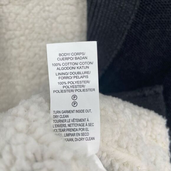 Lucky Brand Sherpa Lined Men’s Cardigan Sweater Gray Medium - Picture 9 of 10